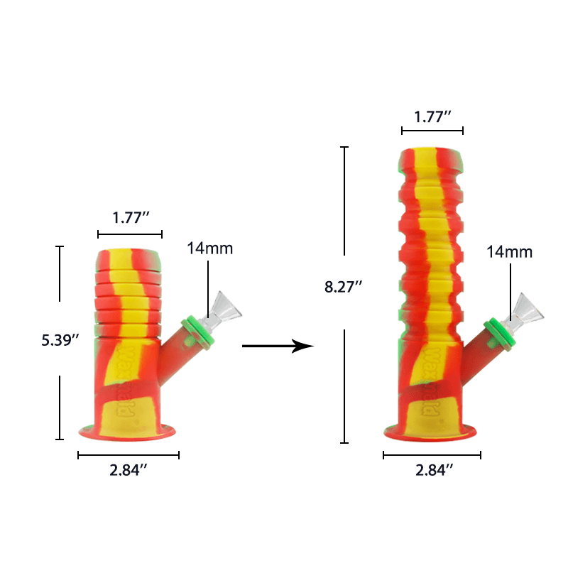 Waxmaid 8.46″ Springer Mini Collapsible Silicone Water Pipe