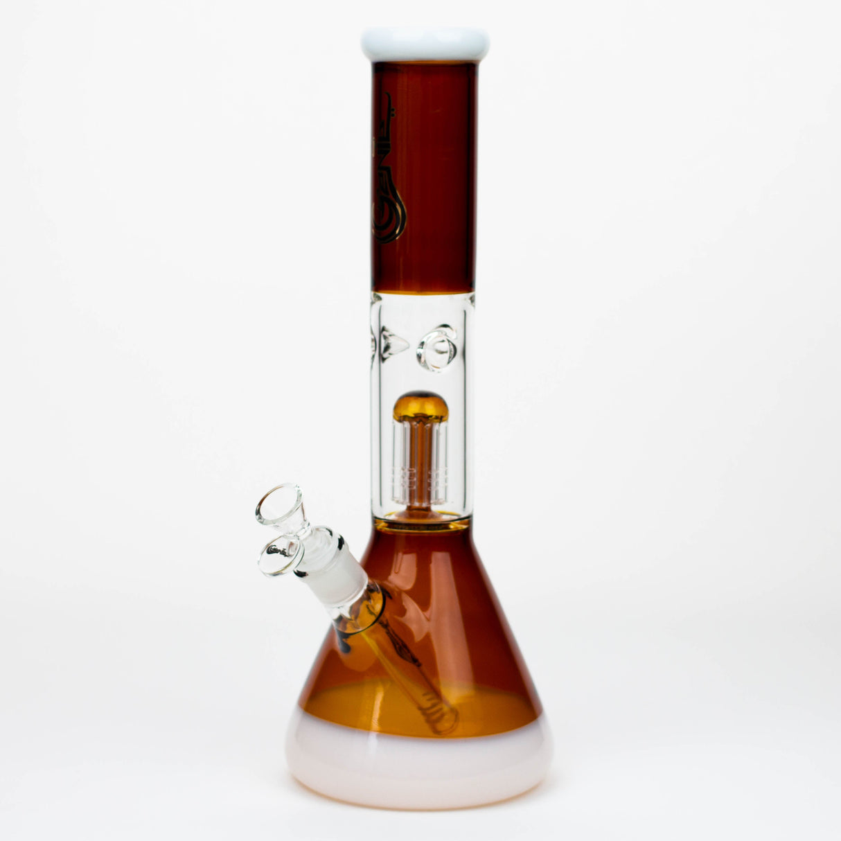 14.5" Genie-Tree arms two tone glass water bong