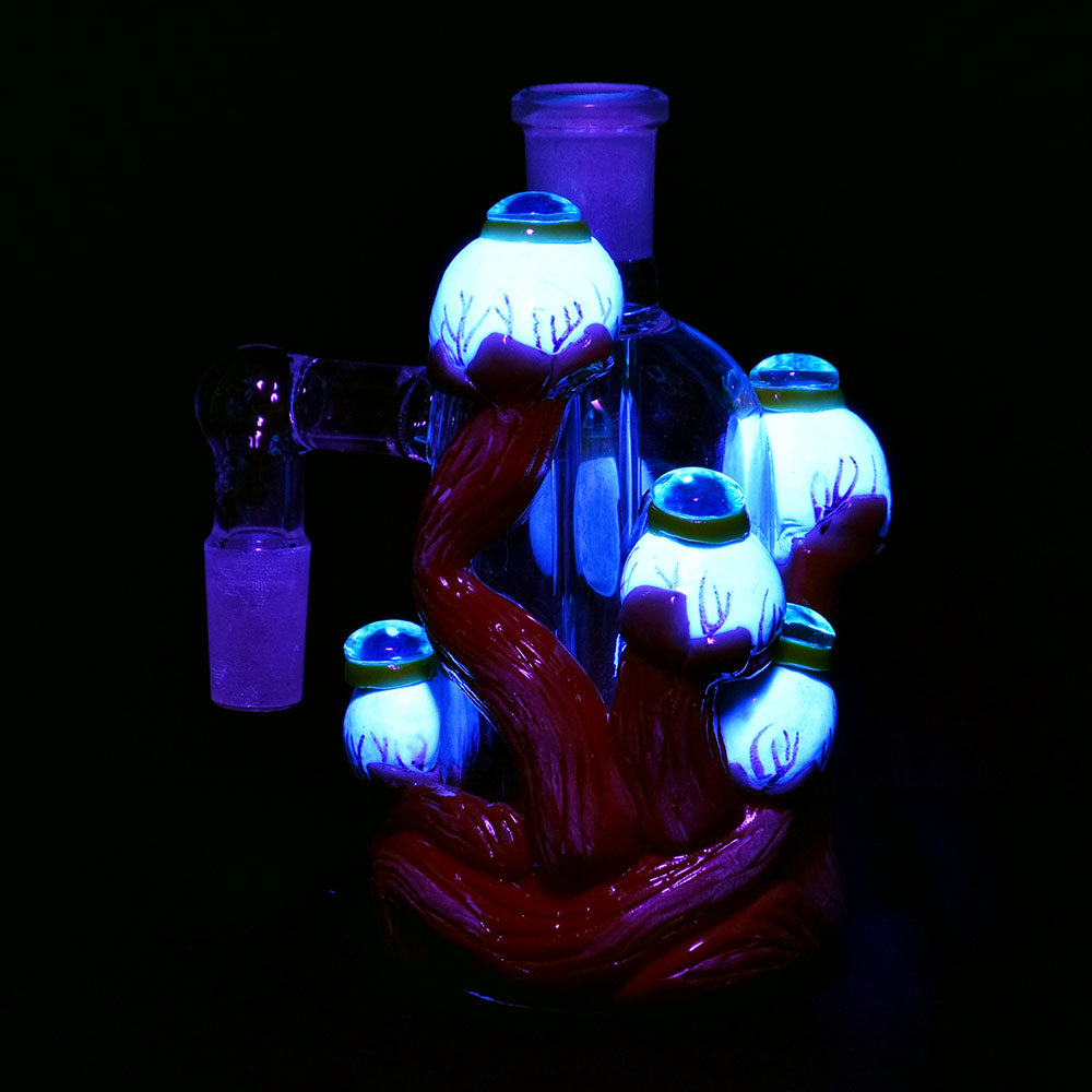 All Eyes on You Glow in the Dark Ash Catcher - 4.5" / 14mm M / 90D