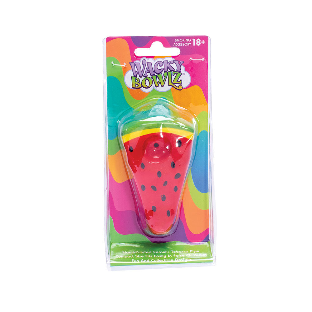 Wacky Bowlz Watermelon Slice Ceramic Pipe - 3.75"