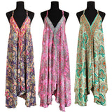 Halter Top Silk Full Length Dress