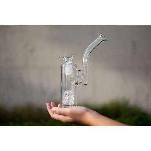 1Stop Glass Upright Weed Bubbler with Perc