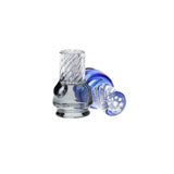 Pulsar Vortex Glass Mouthpiece Attachement for Puffco Pivot w/ Display Stand - Colors Vary