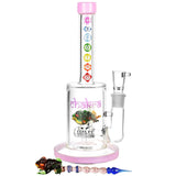 Chakra Frog Water Pipe w/ Stir Tool - 9"/19mm F/Asst Colors