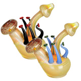 Mushroom Glass Bubbler | Colors Vary