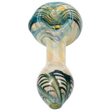 LA Pipes Twisty Cane Spoon Glass Pipe (Various Colors)