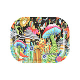 Pulsar Mini Metal Rolling Tray w/ Lid - Garden of Cosmic Delights / 7"x5.5"