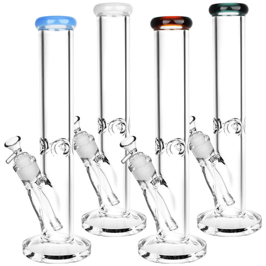 Classic Straight Tube Water Pipe | 14mm F | Colors Vary