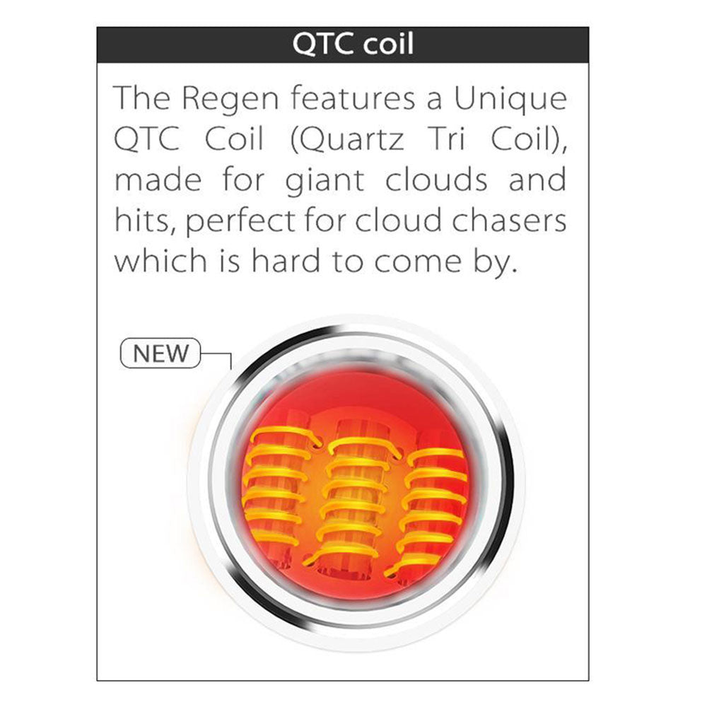 Yocan Regen Wax Pen Replacement QTC Quartz Tri Coil | 5pc pack