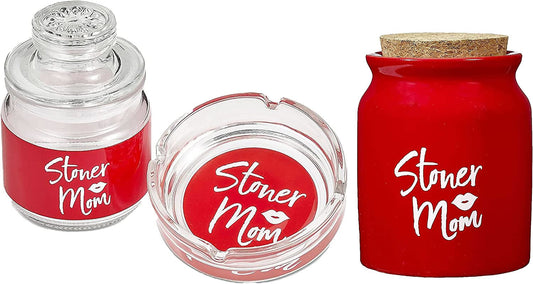 Ashtray and Stash Jar set - Stoner Mom
