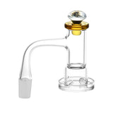 No Weld Quartz Banger Set W/ Dichro Cap & Dichro Beads