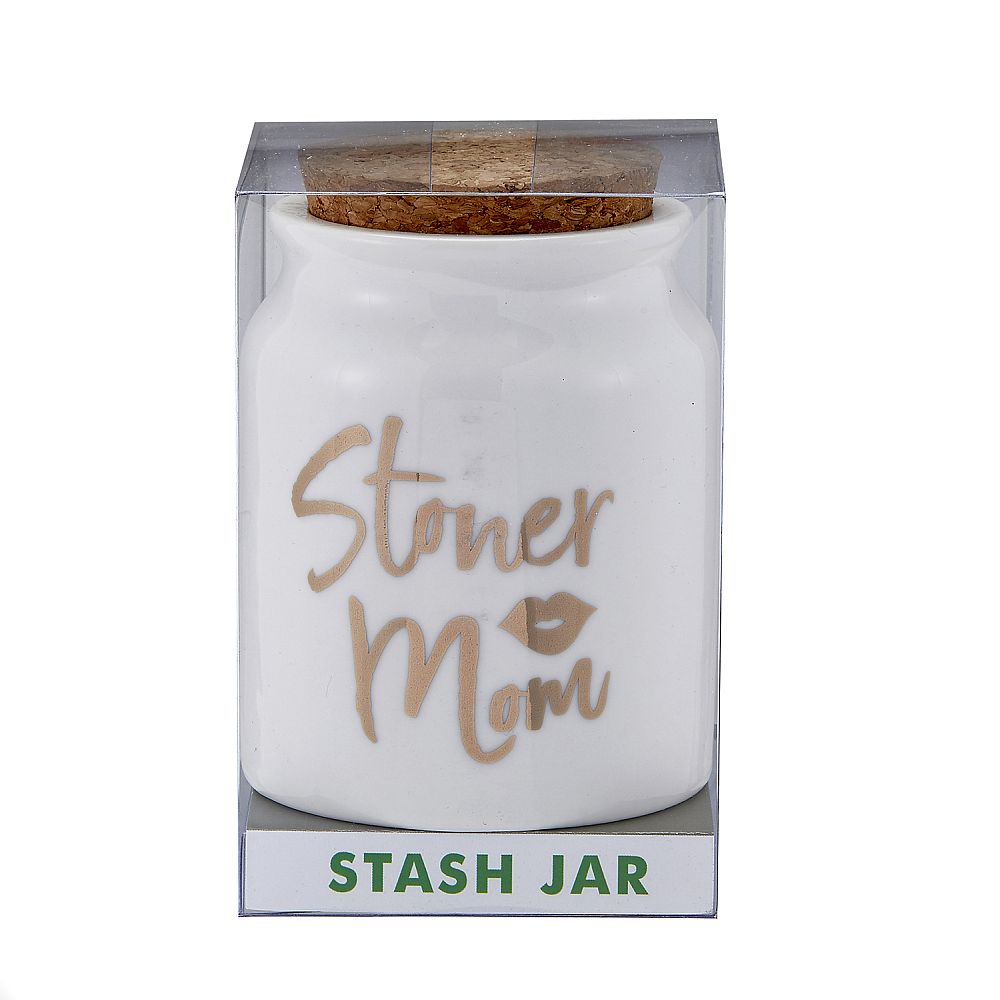 stoner mom stash jar