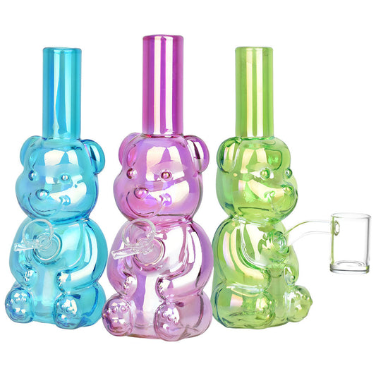 Bear Buddy Electroplated Water Pipe | 6" | 10mm F