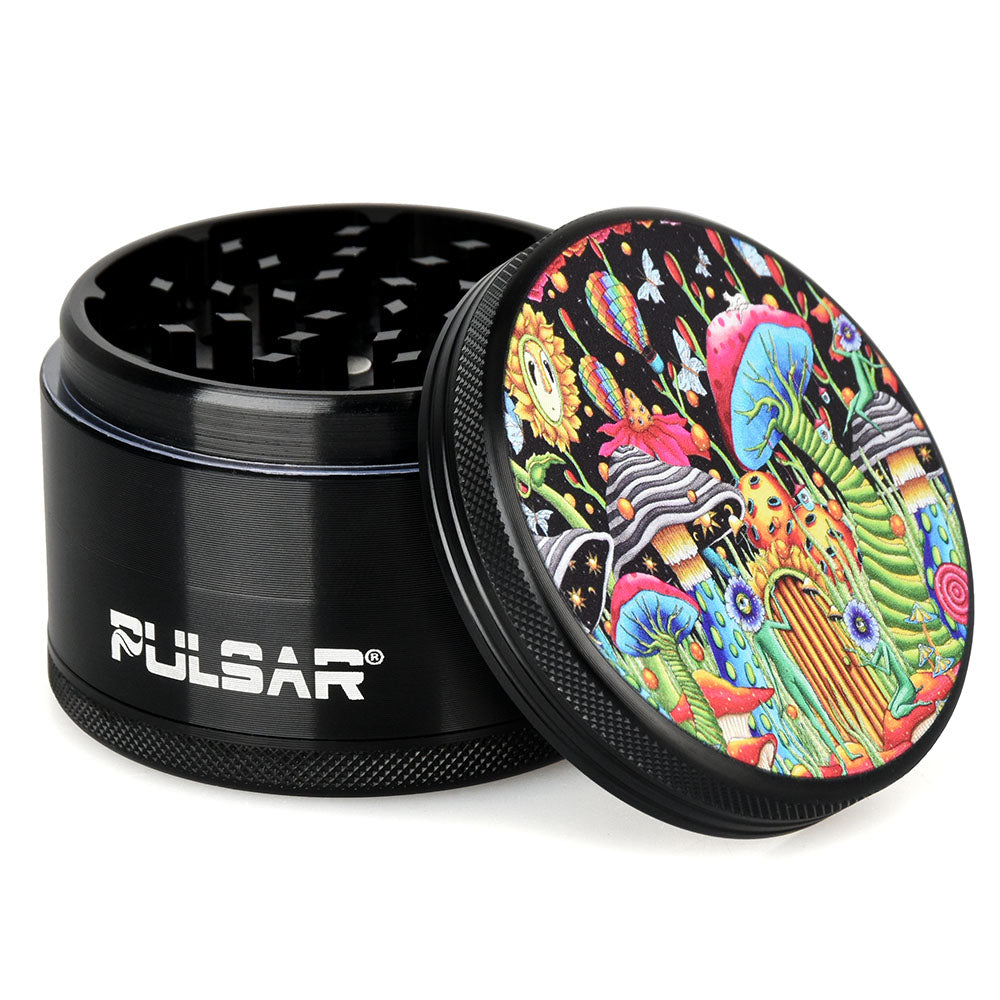 Pulsar Artist Series Metal Grinder - Garden of Cosmic Delights / 4pc / 2.5"