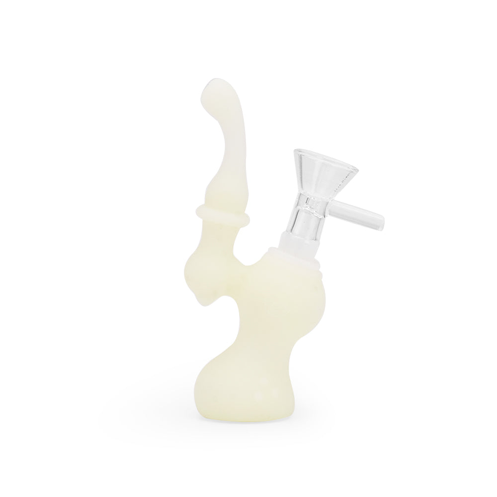 Ritual - 5'' Silicone Upright Bubbler - UV Titanium White