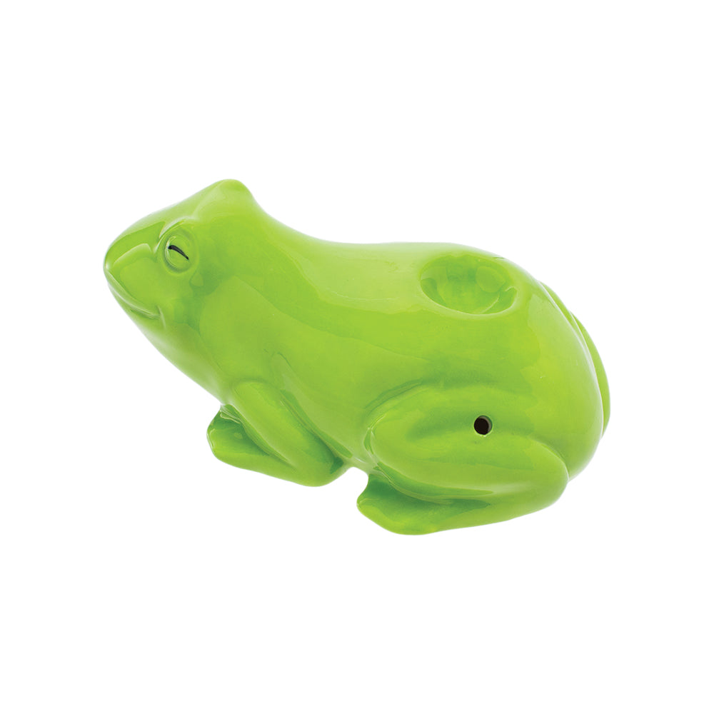 Wacky Bowlz Frog Ceramic Hand Pipe | 3.5"
