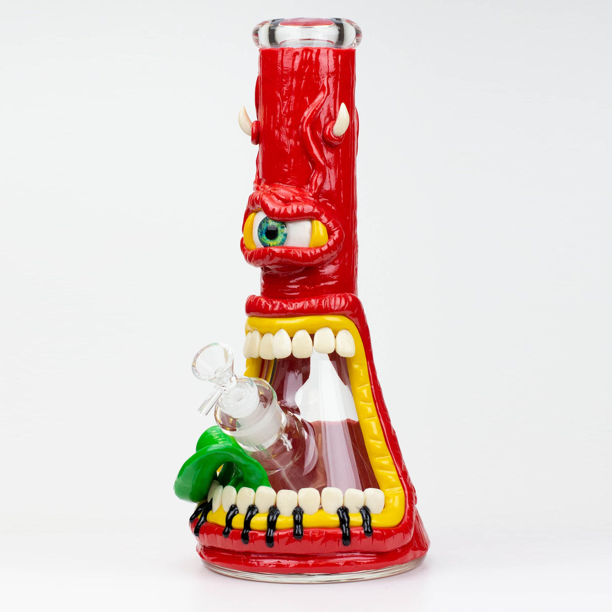 12.5"  Resin 3D artwork 7mm glass beaker water bong [TS110]