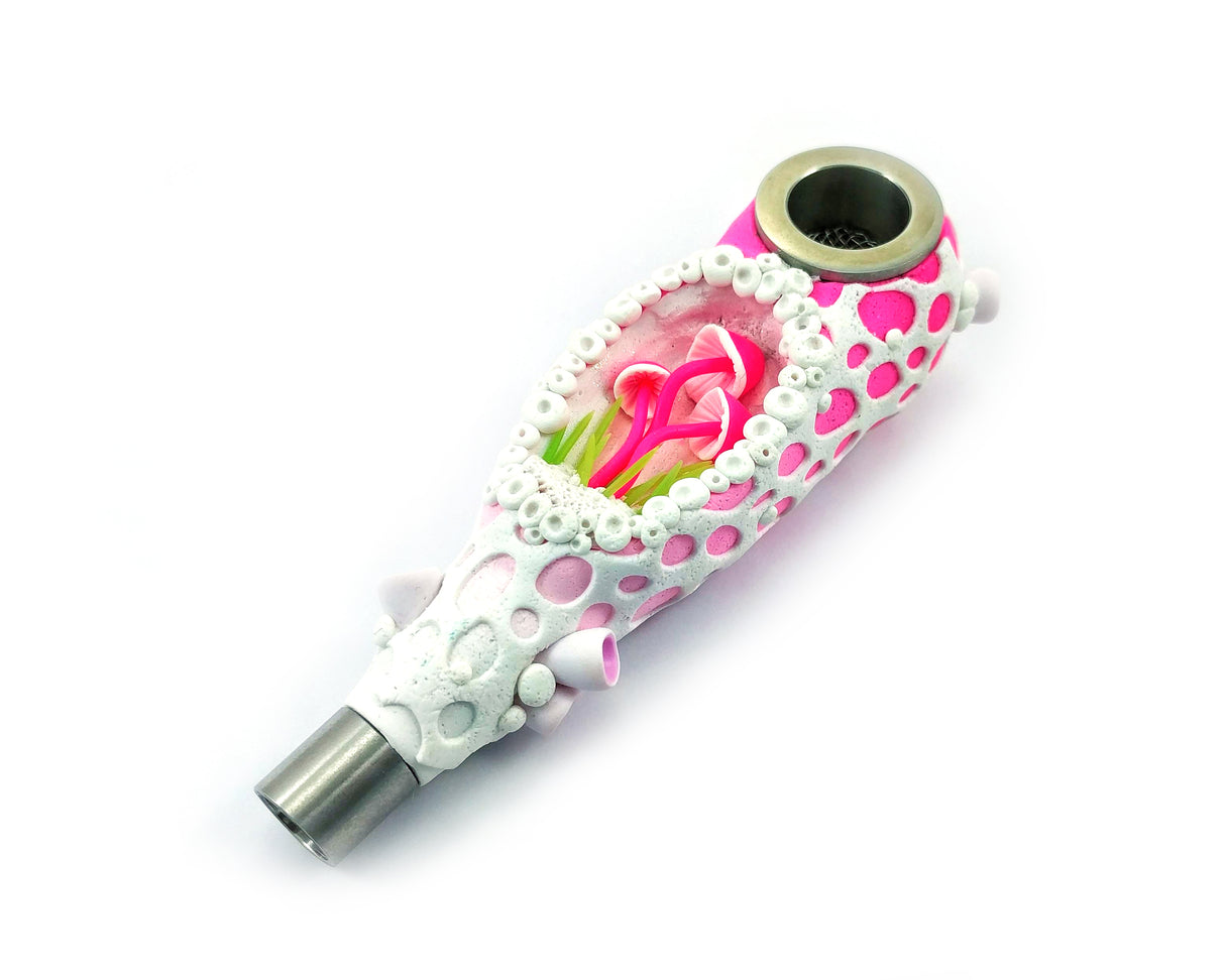 Gadzyl Mushroom Smoking pipe Pink (DHL express shipping included)