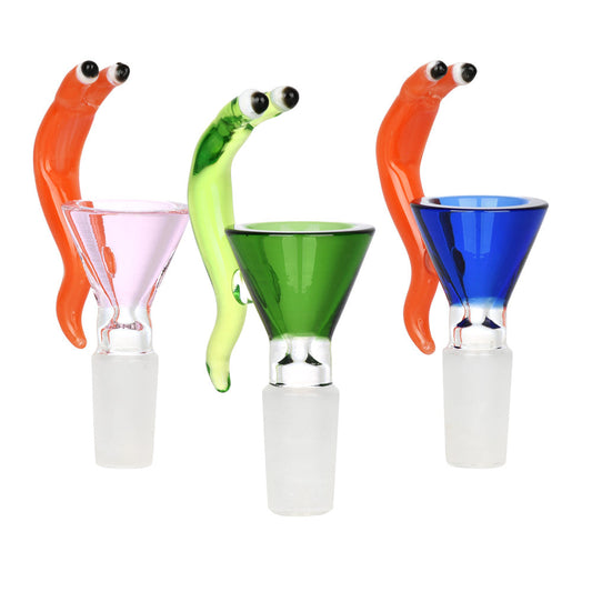 Smoggy Snail Herb Slide - 14mm M / Assorted Colors - 5PC SET
