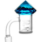 Full Diamond Flat Spin Channel Carb Cap - 40mm / Colors Vary
