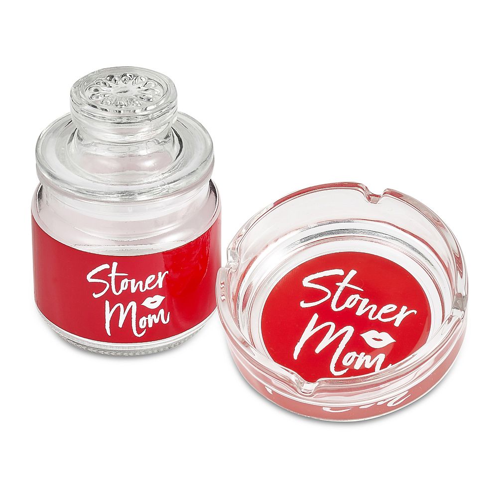 Ashtray and Stash Jar set - Stoner Mom