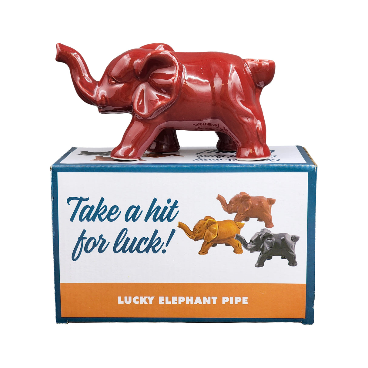 Elephant novelty  pipe - red color