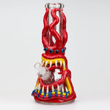 12.5"  Resin 3D artwork 7mm glass beaker water bong [TS102]