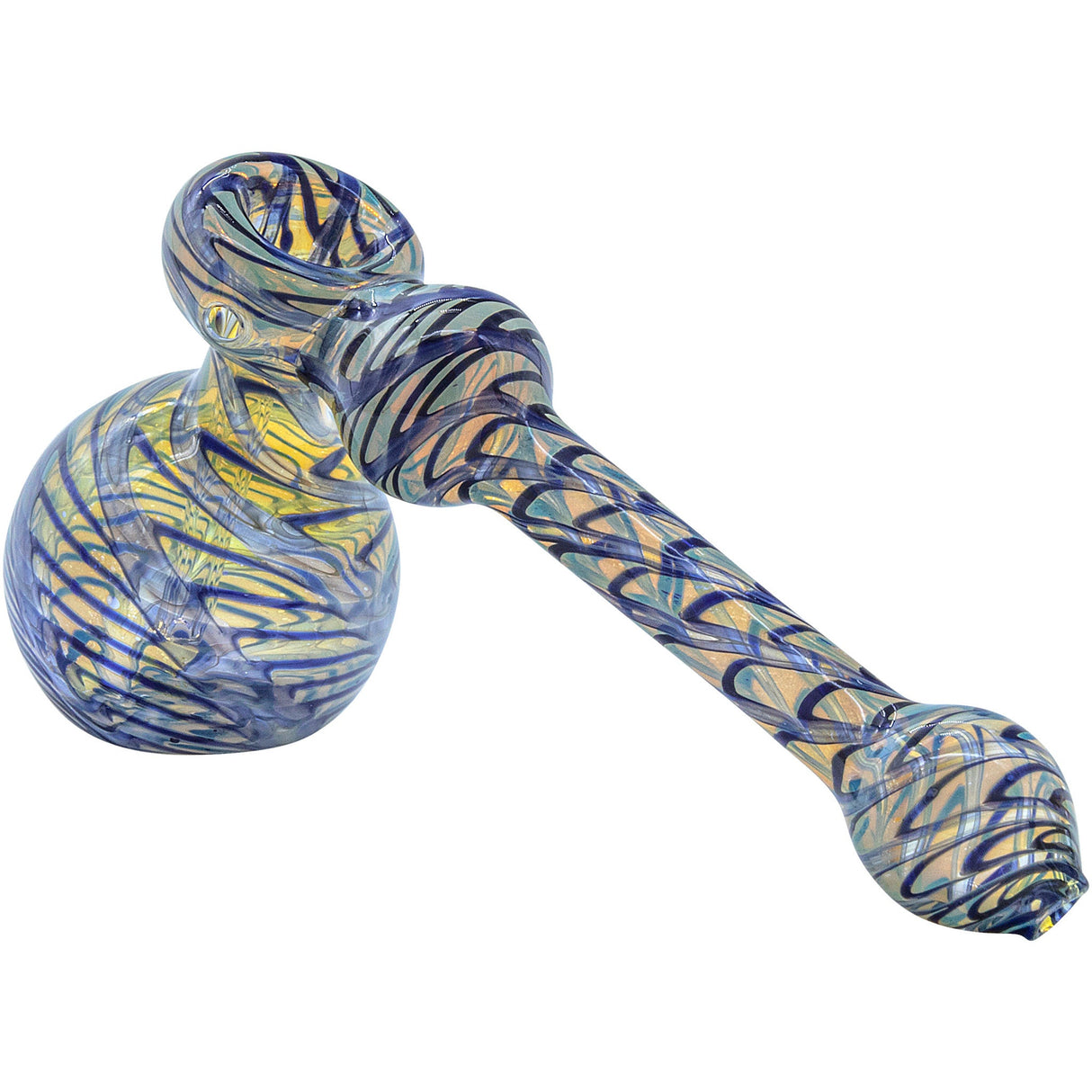 LA Pipes "Full Rake" Fumed Hammer Bubbler Pipe (Various Colors)