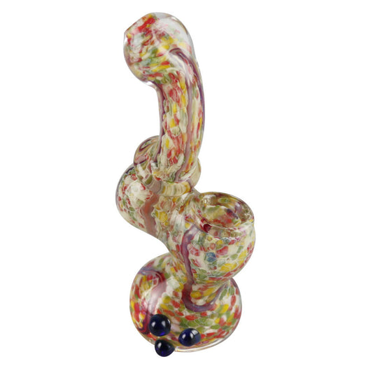 Worked Beaded Mini Bubbler Pipe