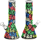 It's 420 Everywhere Glow in the Dark Beaker Water Pipe - 10.25" / 14mm F