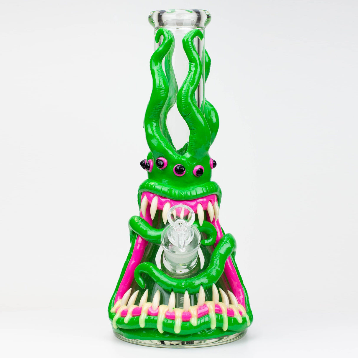 12.5"  Resin 3D artwork 7mm glass beaker water bong [TS102]