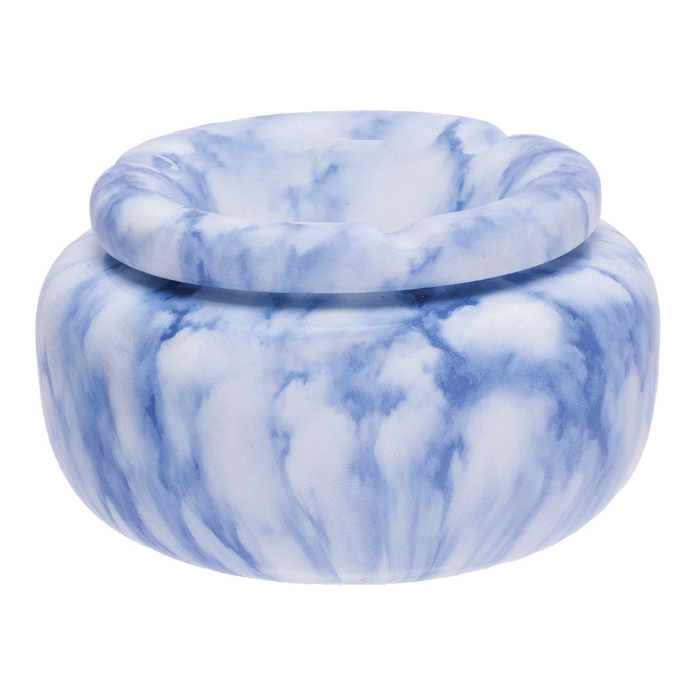 Fujima Moroccan Ceramic Ashtray - Marble Blue / 5"