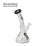 Waxmaid 7.28″ Rick and Morty Beaker Glass Dab Rig