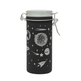 BLACK FROSTED - GALAXY STORAGE JAR