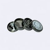 Green Man Gray 4-Piece Aluminum Grinder, 2.5"