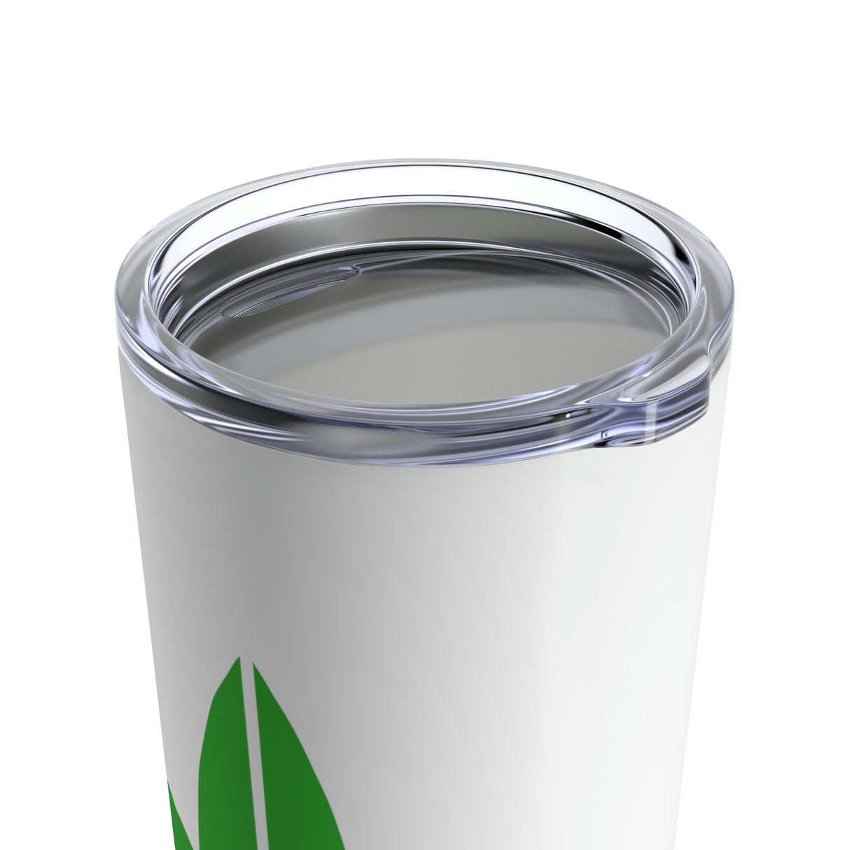 Mindset Tumbler 20oz, Green Leaf Logo