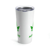 Mindset Tumbler 20oz, Green Leaf Logo