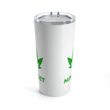 Mindset Tumbler 20oz, Green Leaf Logo