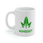 MM Ceramic Mug 11oz, Green Leaf Logo