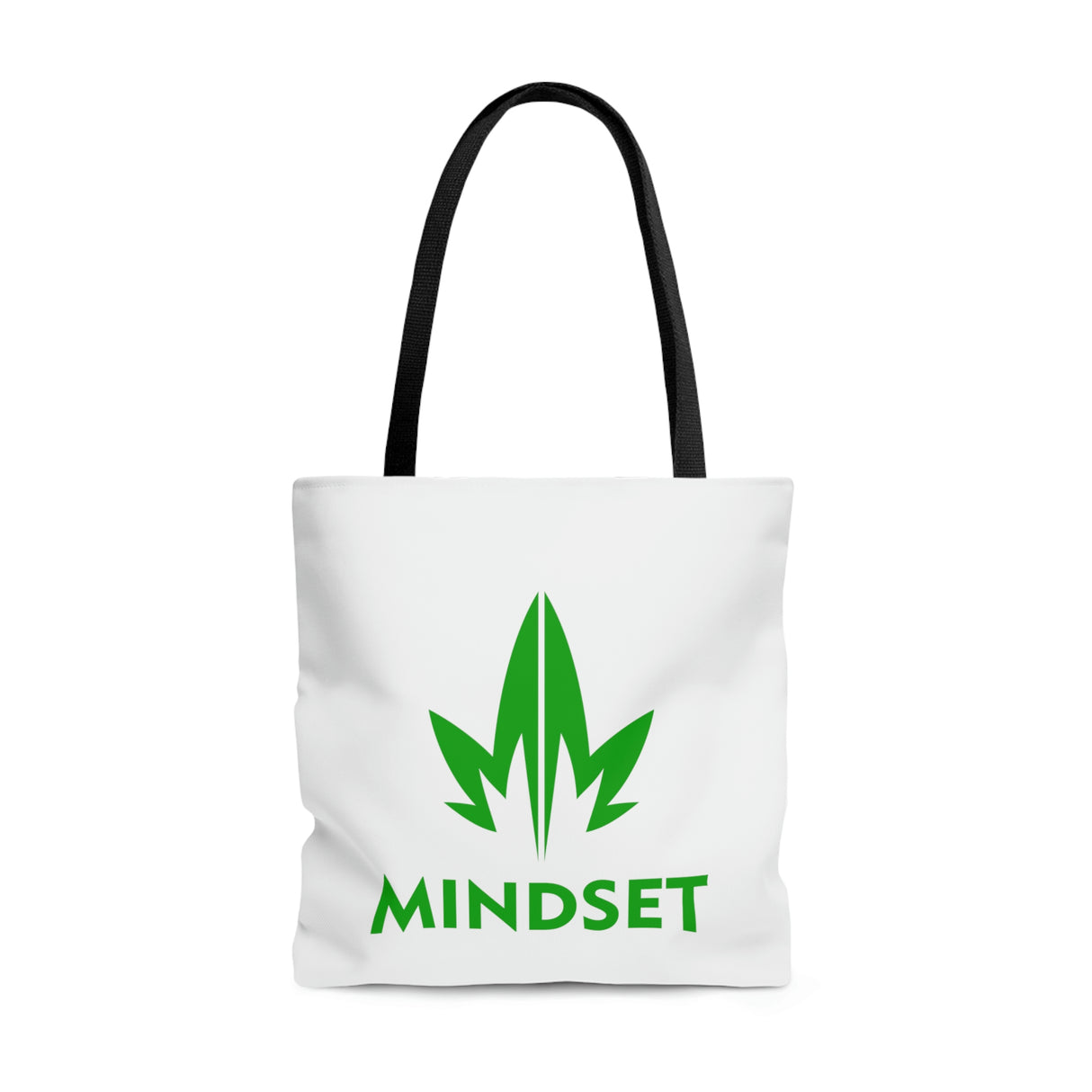 MM Tote Bag, Green Leaf Logo