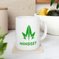 MM Ceramic Mug 11oz, Green Leaf Logo